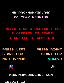 Ms Pac Man Galaga 20 Year Reunion